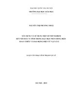 Xây dựng và sử dụng một số thí nghiệm kết nối máy vi tính trong dạy học phần Dòng điện xoay chiều và dao động điện từ Vật lí 12