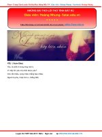 Những bài thơ tình hay nhất cô hoàng nhung