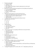 Câu hỏi ôn tập Quản Lý Môi Trường Thuy Sản