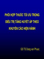 Phối hợp thuốc tối ưu trong điều trị tăng huyết áp theo khuyến cáo hiện hành
