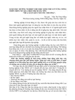 Sáng kiến kinh nghiệm Giáo dục hướng nghiệp cho học sinh THCS ở vùng nông thôn miền núi qua hội chợ mang tên Mùa xuân kết nối yêu thương