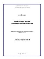 Tổ chức kế toán quản trị chi phí trong các doanh nghiệp sản xuất bánh kẹo của Việt Nam.PDF