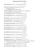 CHUYÊN đề hệ PHƯƠNG TRÌNH các  đề đã THI vào l10 từ 2012 2016 các TỈNH MIỀN bắc 2