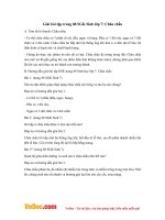 Giải bài tập trang 88 SGK Sinh lớp 7: Châu chấu