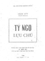 Châm cứu thực hành Tý Ngọ Lưu Chú