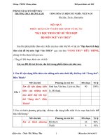 Kết quả khảo sát HS về dự án dạy học tích hợp theo chủ đề bộ môn ngữ văn THCS 