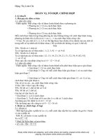 Lý thuyết và bài tập về hai quy tắc đếm cơ bản, hoán vị, tổ hợp và chỉnh hợp ( có đáp án chi tiết)
