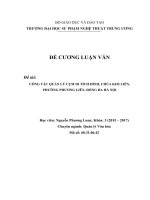 Công tác quản lý cụm di tích đình, chùa Kim Liên, phường Phương Liên, Đống Đa, Hà Nội