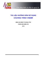 TÀI LIỆU HƯỚNG DẪN SỬ DỤNG CHƯƠNG TRÌNH VNEMR