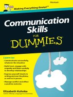 Communication Skills For Dummies