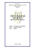 Khóa luận thiết kế khung ngang nhà công nghiệp 1 tầng lắp ghép 