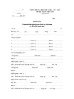 Mẫu biên bản vi phạm hành chính trong lĩnh vực hải quan