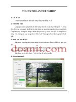 Tóm tắt Đồ án tốt nghiệp Nhận dạng biển chỉ dẫn dịch sang tiếng Việt bằng PCA