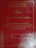 Hoạt động hội chợ triển lãm nhằm nâng cao năng lực xuất khẩu của các doanh nghiệp việt nam sang thị trường eu 