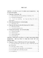 Thực trạng hoạt động marketing – mix tại công ty TNHH Nhà nước MTV giày Thượng Đình