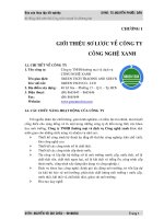 Báo cáo Hệ thống xử lý nước thải công ty liên doanh tôn Phương Nam