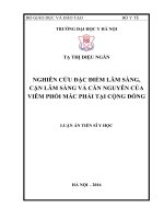 Nghiên cứu đặc điểm lâm sàng, cận lâm sàng và căn nguyên của viêm phổi mắc phải tại cộng đồng