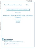 Exposure to floods, climate change, and poverty in vietnam 