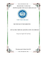 Tiểu luận quản trị marketing du lịch