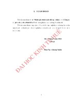 Đánh giá chính sách đãi ngộ nhân sự tại công ty cổ phần thủy điện bình điền 