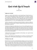Quá trình lập kế hoạch
