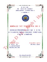 Đánh giá tình hình và hiệu quả sử dụng đất canh tác trên địa bàn huyện phú vang, tỉnh thừa thiên huế 