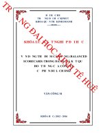 Vận dụng thẻ điểm cân bằng trong đánh giá kết quả hoạt động của công ty cổ phần du lịch DMZ 