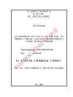 Giải pháp huy động vốn đầu tư thực hiện chương trình mục tiêu quốc gia xây dựng nông thôn mới tỉnh quảng trị đến năm 2020 
