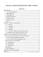 Đề tài cu đơ hà tĩnh dưới gốc nhìn văn hóa