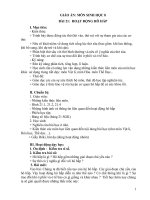 Giáo án sinh học 8 bài 21 hoạt động hô hấp