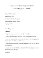 De cuong du gio sinh hoat chu nhiem