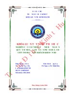 Nghiên cứu các yếu tố ảnh hưởng đến quyết định lựa chọn sản phẩm du lịch city tour của du khách khi đến huế 