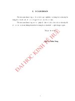 Đánh giá chất lượng dịch vụ ngân hàng của chi nhánh ngân hàng n0 và PTNT huyện vĩnh linh, quảng trị 