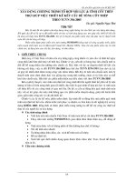 Xây dựng chương trình tổ hợp nội lực và tính cốt thép trợ giúp việc thiết kế kết cấu bê tông cốt thép theo TCVN 356 2005 