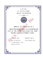 Phân tích tình hình hoạt động kinh doanh và đề xuất một số biện pháp nâng cao hiệu quả kinh doanh của công ty TNHH Đạt Long