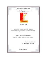 Giải pháp nâng cao chất lượng nguồn nhân lực VNPT hà nội đến năm 2020