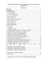Các biện pháp đẩy mạnh công tác xã hội hoá giáo dục ở trường Tiểu học Hướng Phùng