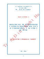 Hoàn thiện hệ thống kinh doanh tại công ty trách nhiệm hữu hạn một thành viên xổ số kiến thiết quảng trị 