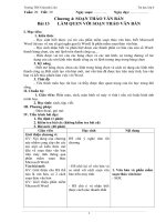 Giáo án tin học 6 bài 13 làm quen với soạn thảo văn bản