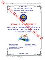 Phân tích rủi ro trong quá trình quản lý đơn hàng của bộ phận thương mại tại công ty scavi huế 