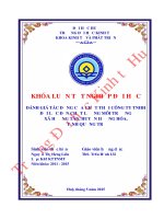 Đánh giá tác động của chất thải công ty TNHH đại lộc đến chất lượng môi trường xã hướng tân, huyện hướng hóa, tỉnh quảng trị 