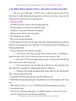 Các biện pháp nhằm nâng cao chất lượng giảng dạy đại trà