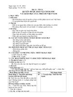 Giáo án giáo dục công dân lớp 7 quyền được bảo vệ chăm sóc và giáo dục của trẻ em việt nam