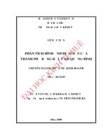 Phân tích hình ảnh điểm đến của thành phố đồng hới, tỉnh quảng bình 