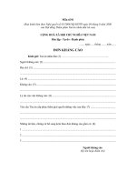 Mẫu đơn kháng cáo