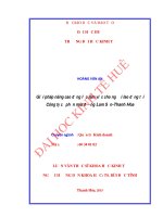 Giải pháp nâng cao động lực làm việc cho người lao động tại công ty cổ phần mía đường lam sơn thanh hóa 