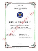 Nghiên cứu chính sách marketing   mix dịch vụ cho vay tiêu dùng tại ngân hàng TMCP á châu – chi nhánh huế 