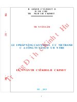 Giải pháp nâng cao năng lực cạnh tranh của công ty xăng dầu bến tre 