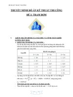 Tiểu luận kỹ thuật thi công   trạm bơm 