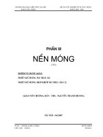 Đồ án nền móng 